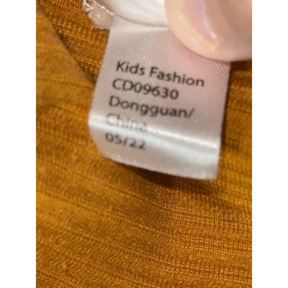 Tahari Toddler Yellow Corduroy Overall Jumper Dress 3T